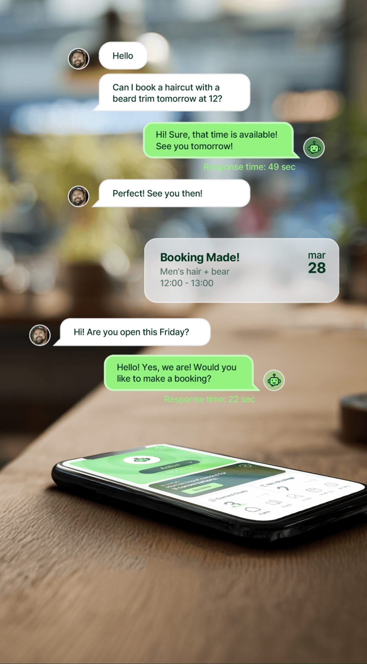 Teak AI booking assistant hero